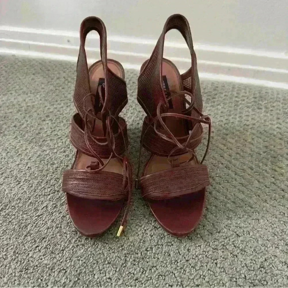 Derek lam Brooklyn leather wedge sandal. Size 9 wedge 45’’ made in Italy - Picture 4 of 6